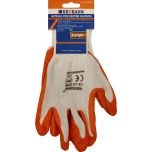 NITRILE POLYESTER GLOVES  - Large