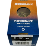 PERFORMANCE WOOD SCREWS - 5 x 60mm - 100 SCREWS