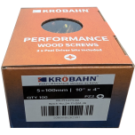 PERFORMANCE WOOD SCREWS - 5 x 100mm - 100 SCREWS