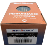 PERFORMANCE WOOD SCREWS - 6 x 100mm - 100 SCREWS