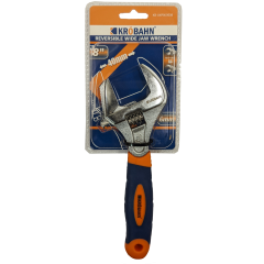 REVERSIBLE WIDE JAW ADJUSTABLE WRENCH - 8"