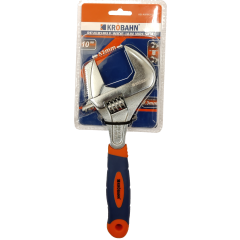 REVERSIBLE WIDE JAW ADJUSTABLE WRENCH - 10"