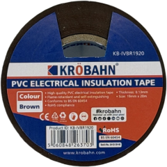 PVC ELECTRICAL INSULATION TAPE - BROWN