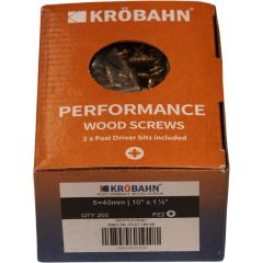 PERFORMANCE WOOD SCREWS - 5 X 40mm